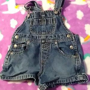 Denim overall shorts size 12 months